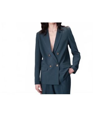 Grace & Mila Noix Tailored Blazer Jacket - Blue
