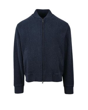 Circolo 1901 Modern Lightweight Jacket With Ribbed Cuffs And Zip Closure - Blue