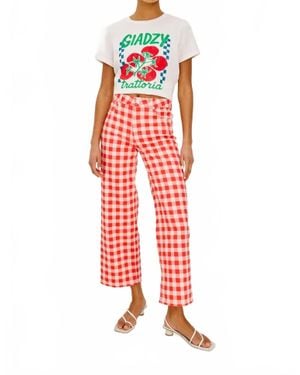 Rails Getty Crop Straight Jeans - Red
