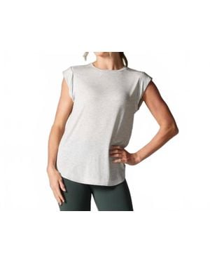 Tavi Cap Sleeve Muscle Tee - Black