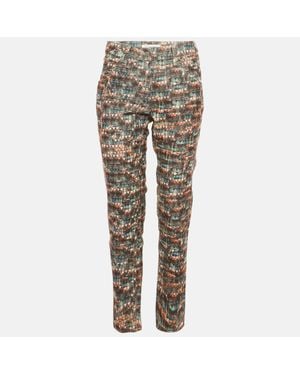 Isabel Marant Etoile Printed Corduroy Perry Pants - Gray