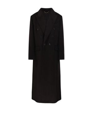 Victoria Beckham Double Faced Overcoat - Black