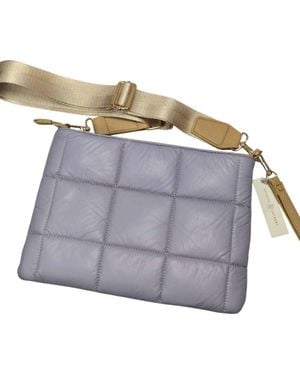 Chinese Laundry Quilted Crossbody Bag - Gray