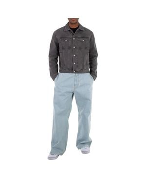 1017 ALYX 9SM Washed Mark Flood Square Denim Jacket - Blue