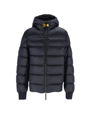 Parajumpers Pharrell Hooded Down Bomber Jacket - Blue