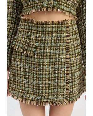 En Saison Jamie Tweed Skort - Green