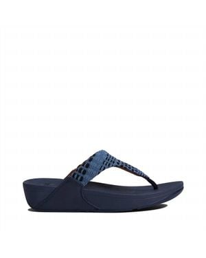 Fitflop Lulu Art Denim Sandal - Blue