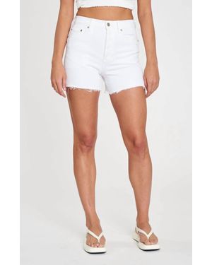 DAZE Bottom Line High Rise Vintage Short - White