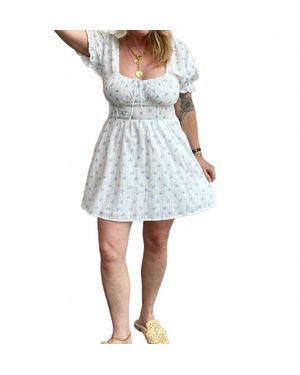 Saltwater Luxe Alaysia Mini Dress - Blue