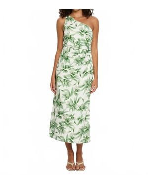 Kivari Assymetrical Midi Dress - Green