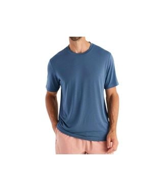 Free Fly Bamboo Motion Tee - Blue