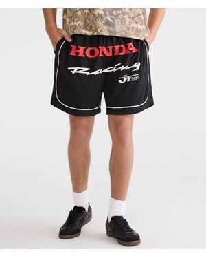 Aéropostale Honda Racing Mesh Shorts 6" - Black
