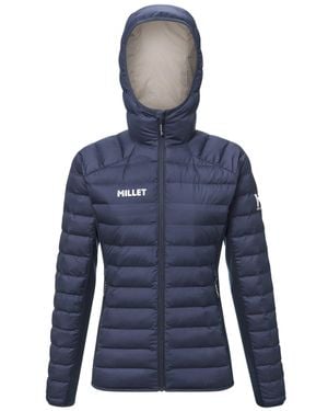 Millet Fitz Roy Warm Quilted Fitted Hoodie - Blue