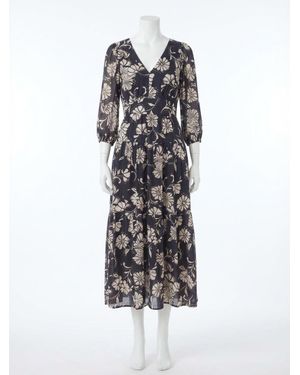 Z Supply Adelina Ari Floral Midi Dress - White