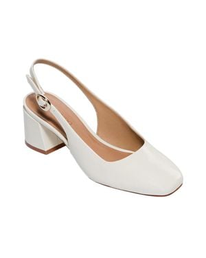 Bernardo Alexia Slingback Pump Eggshell Alexia-Eggshell - White