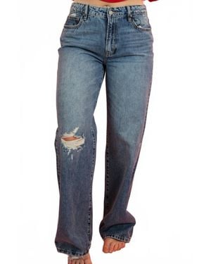 Hidden Jeans Logan High Rise Dad Jean - Blue