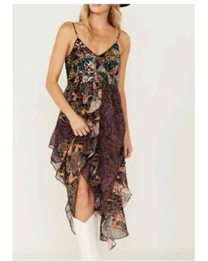 Miss Me Mixed Patch Dress - Multicolor