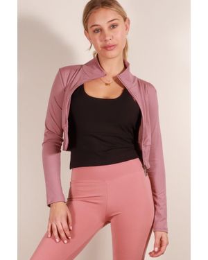 TRUEDAMES Fashnzfab Zip Up Sports Jacket - Pink