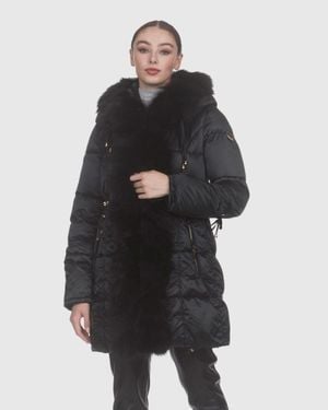 Gorski Apres-Ski Jacket With Toscana Lamb Tuxedo - Black