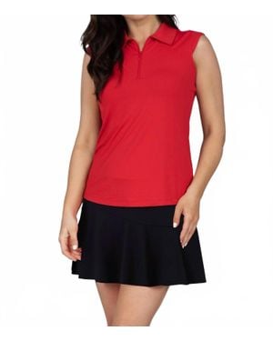 IBKUL Track Of Time Top - Red