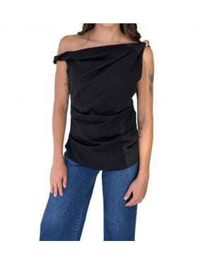 Strut & Bolt Asymmetrical Top - Black