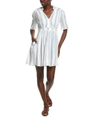 Garrie B Printed Mini Dress - White