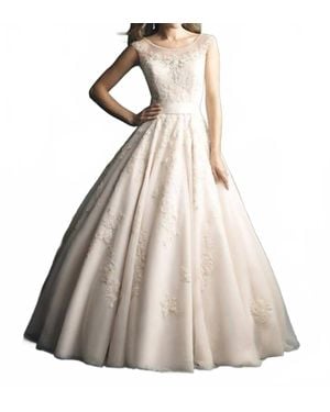 Allure Bridals Lace Wedding Dress - Natural