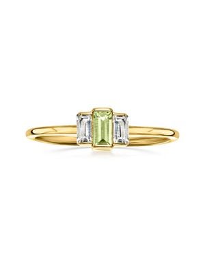 Ross-Simons Peridot Ring With Topaz - Yellow