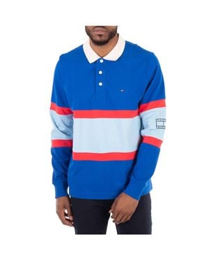 Tommy Hilfiger Blockstripe Rugby Shirt - Blue