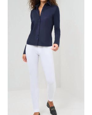 Anatomie Alida Button Poplin Shirt - Blue