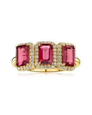 Ross-Simons Tourmaline Ring With Lab-Grown Diamonds - Pink