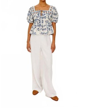 Rails Presley Cropped Fit Peplum Hem Top - Multicolor