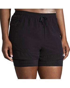 Brooks High Point 3" 2-In-1 Running Shorts - Black
