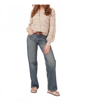 Repeat Cashmere Pearl Button Short Cardigan - Blue