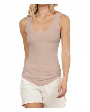 Lamade You Rib Scoop Tank - White