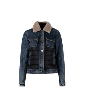 Moorer Petuniafur104D Jacket Denim - Blue