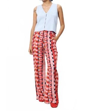 FRNCH Clemencia Wide Leg Pants - Red
