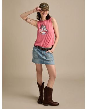 Lucky Brand Miller Lite Floaty Tank - Pink