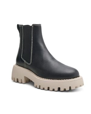 Shoe The Bear Chunky Sole Chelsea Ankle Boots - Black