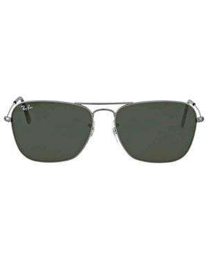 Ray-Ban Ray Ban Caravan Classic G-15 Square Sunglasses Rb3136 004 58 - Green