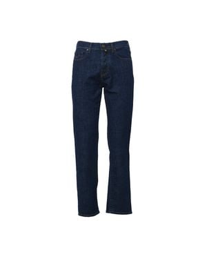 Jacob Cohen Regular Straight-Leg Five-Pocket Denim Jeans - Blue