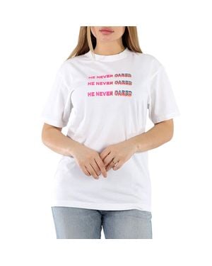 Marcelo Burlon He Never Cared T-shirt - White