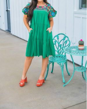 Layerz Clothing Clover Mini Dress - Blue