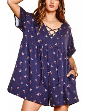 Ces Femme Fawn Romper - Blue