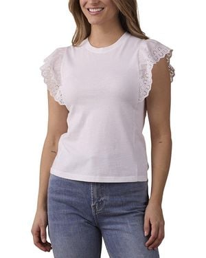 The Normal Brand Marnie Eyelet Top - Purple