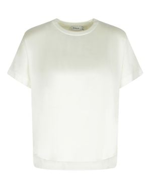 Jonathan Simkhai 'Addy' Acetate Blend T-Shirt - White