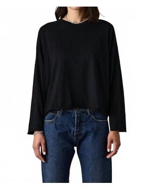 NSF Loffler Fine Jersey Boxy Tee - Black