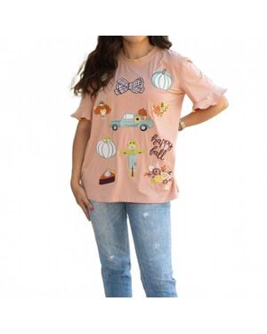 Layerz Clothing Festive Fall Tee - Blue