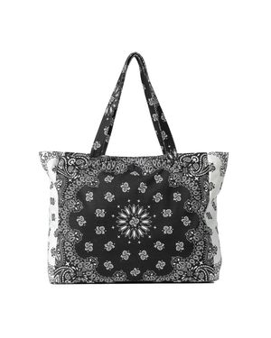 Haute Shore Bandana Zip Tote Bag - Black