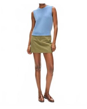 White + Warren Tank Top - Blue